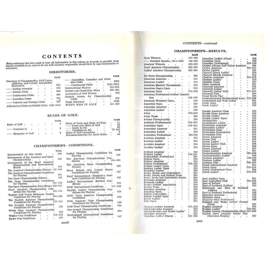 The Golfer's Handbook 1963