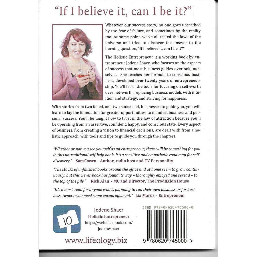 The Holistic Entrepreneur (Inscribed by the author)| Jodene Shaer