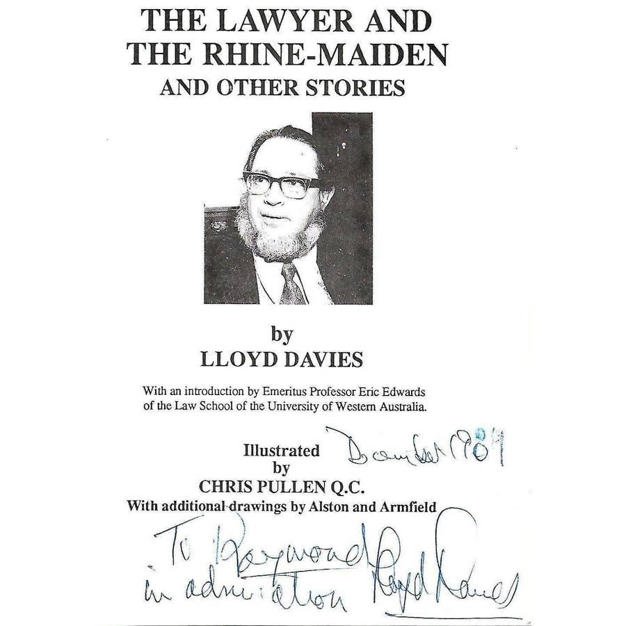 The Lawyer and the Rhine-Maiden, and Other Stories (Inscribed by Author to Raymond Suttner) | Llo...