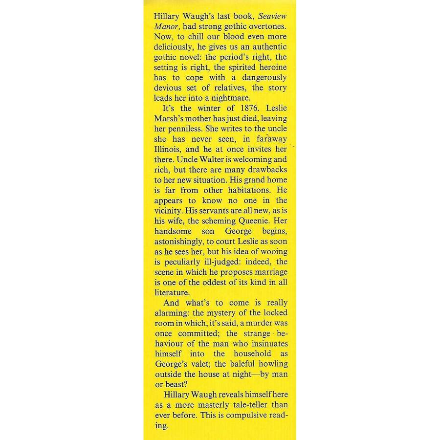 The Secret Room of Morgate House (First Edition, 1978) | Hillary Waugh