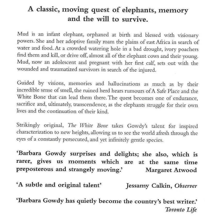 The White Bone (Uncorrected Proof Copy) | Barbara Gowdy