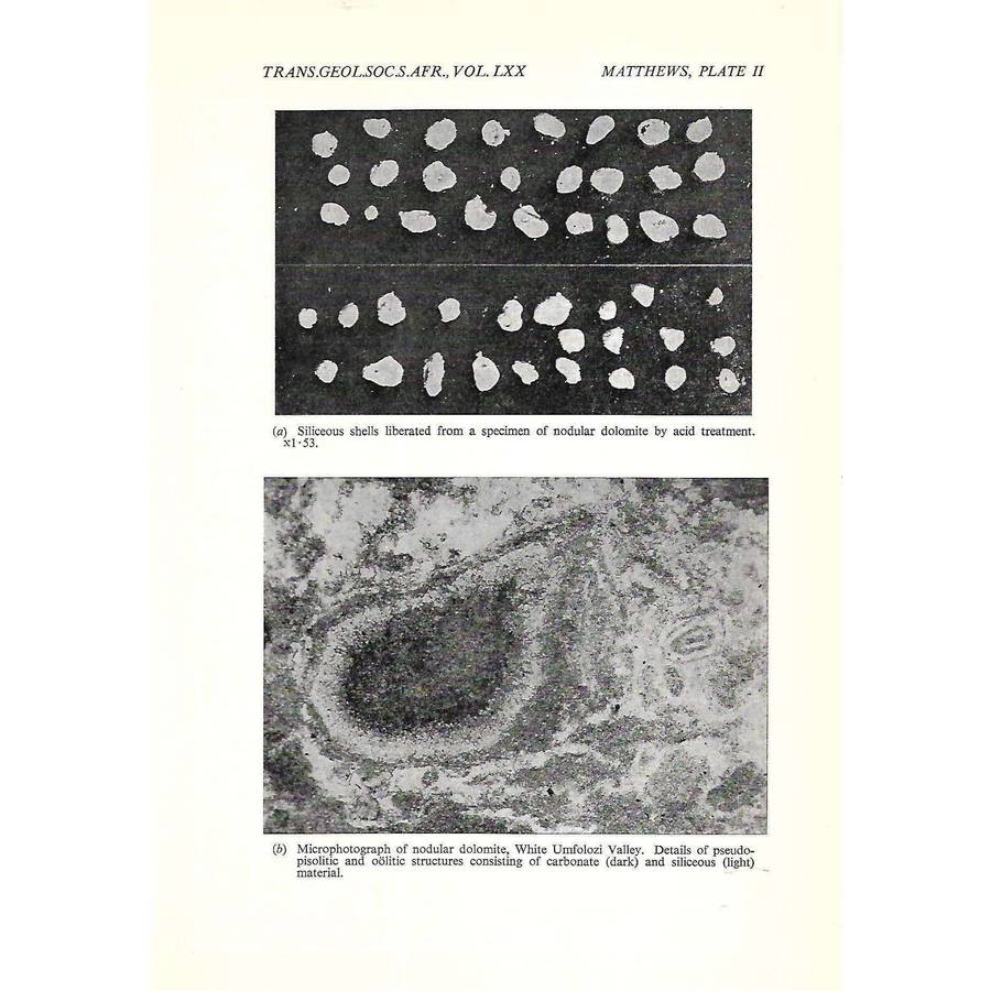 Transactions of the Geological Society of South Africa (Vol. lxx, January to December, 1967)