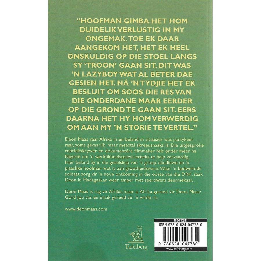 Witboy in Afrika: Reise Deur Die Donker Kontinent (Inscribed by Author) | Deon Maas