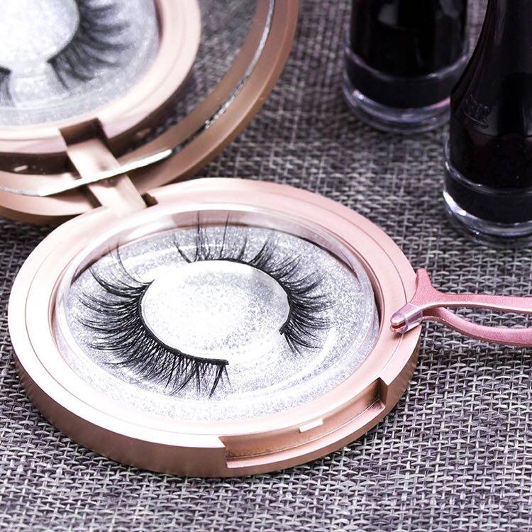 Magnetic Eyelashes, Magnetic Eyeliner, Tweezer and Mirror Kit - KS02-5