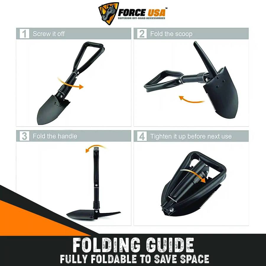 Force USA Foldable Shovel 58cm