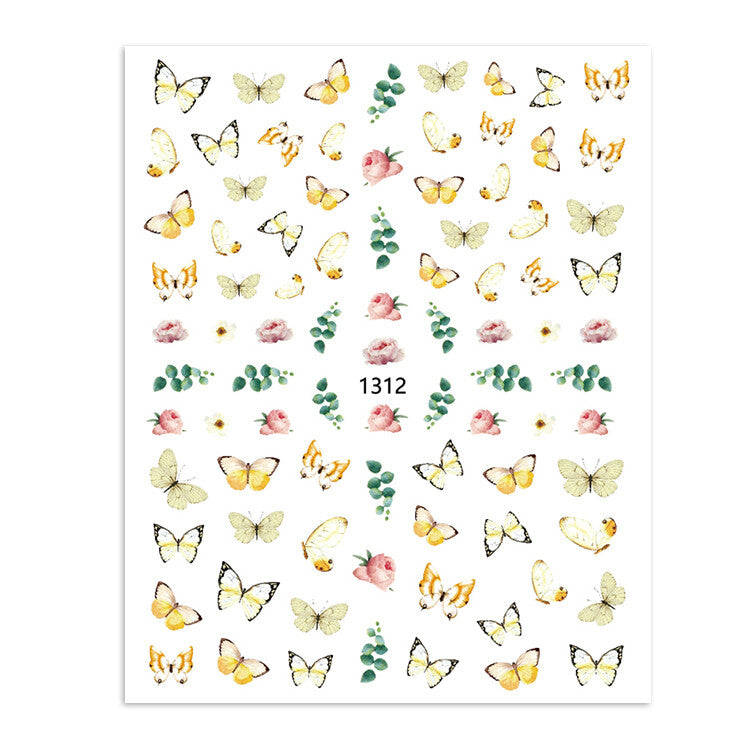 Nail Sticker - 1312 - Butterfly