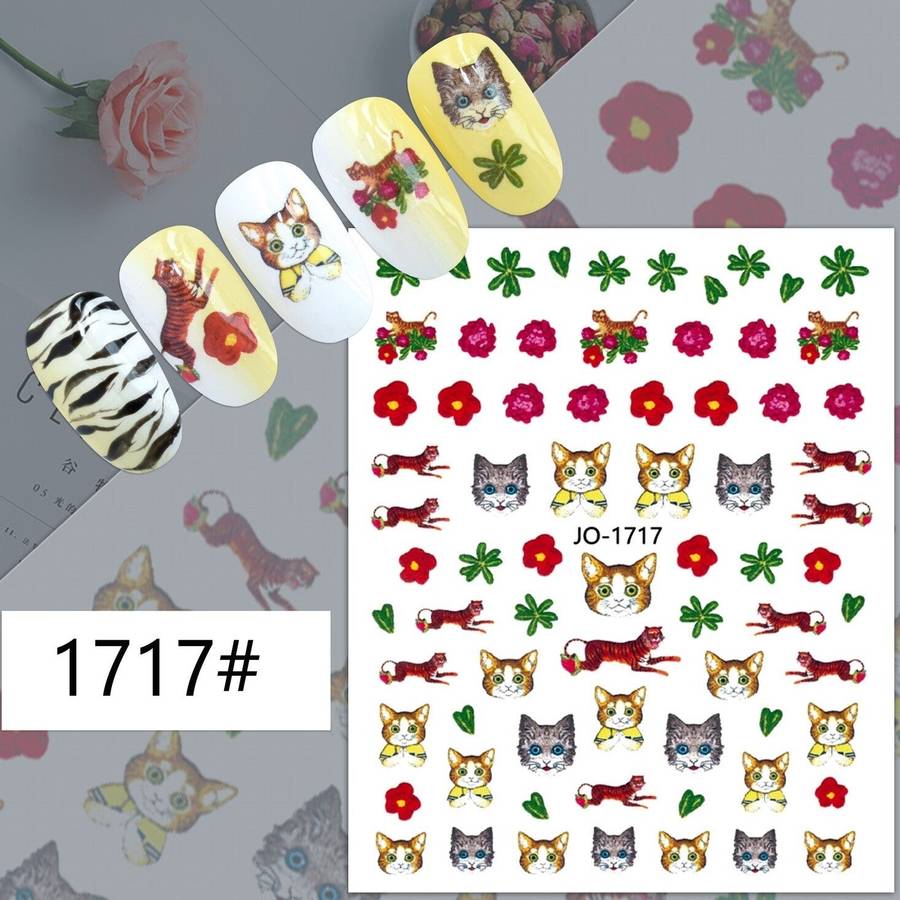 Nail Sticker - 1717 - Cats