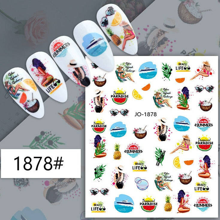 Nail Sticker - 1878 - Summer