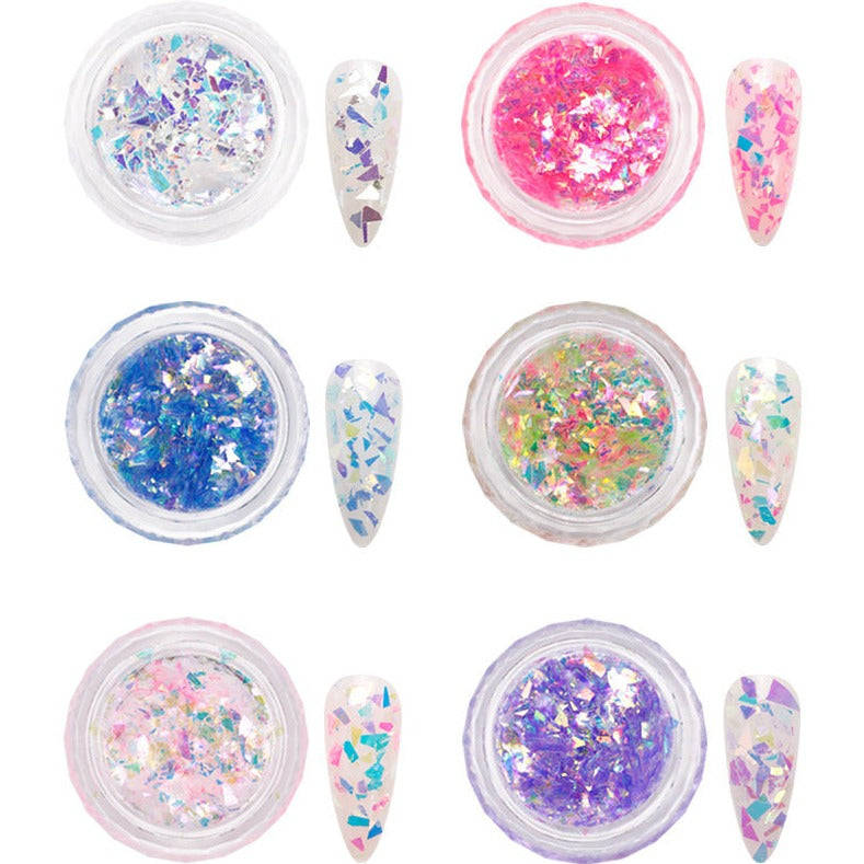 Nail Decoration - Chips - 6pcs Set