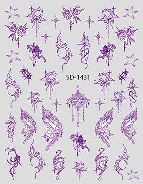 Nail Sticker 3D - 1431 - Fairy Wings