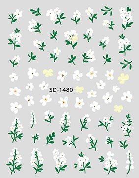 Nail Sticker 3D - 1480 - Flower