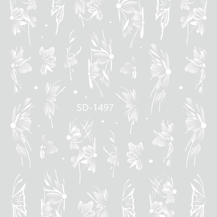 Nail Sticker 3D - 1497 - Flower