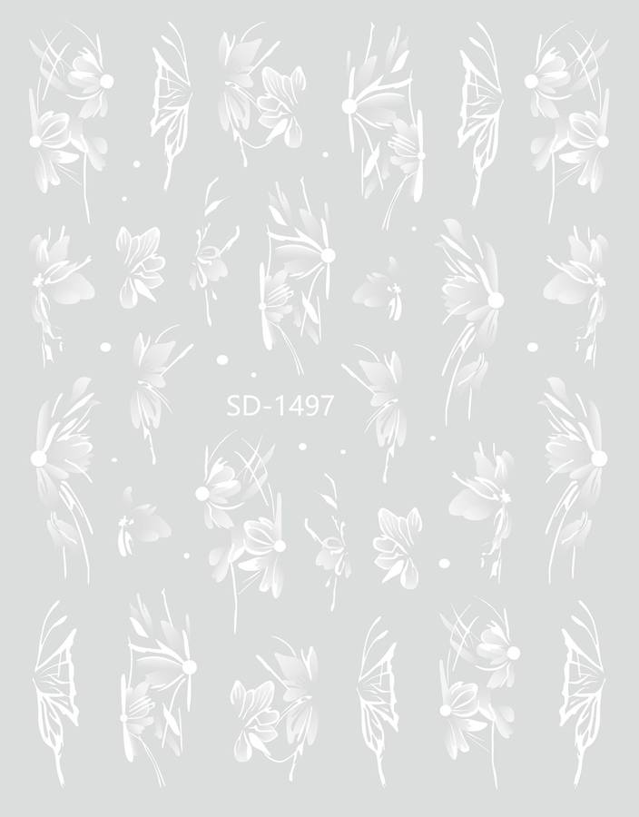 Nail Sticker 3D - 1497 - Flower