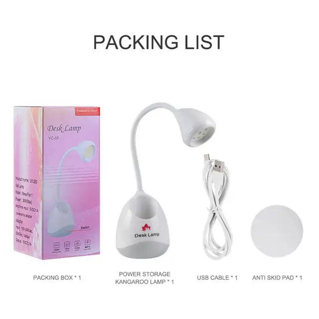 Rechargeable - UV LED Light / Lamp - Gooseneck - YC-05 - 36W