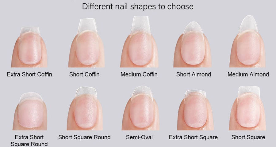 Stiletto - Medium - Full Cover - Soft Gel - Clear Matt - Nail Tips - 300pcs - M088