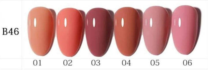 AS - UV Gel Polish - B46 (Nude/Pink) Series