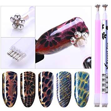 Cat Eye Magnet - Double Head Flower Pen