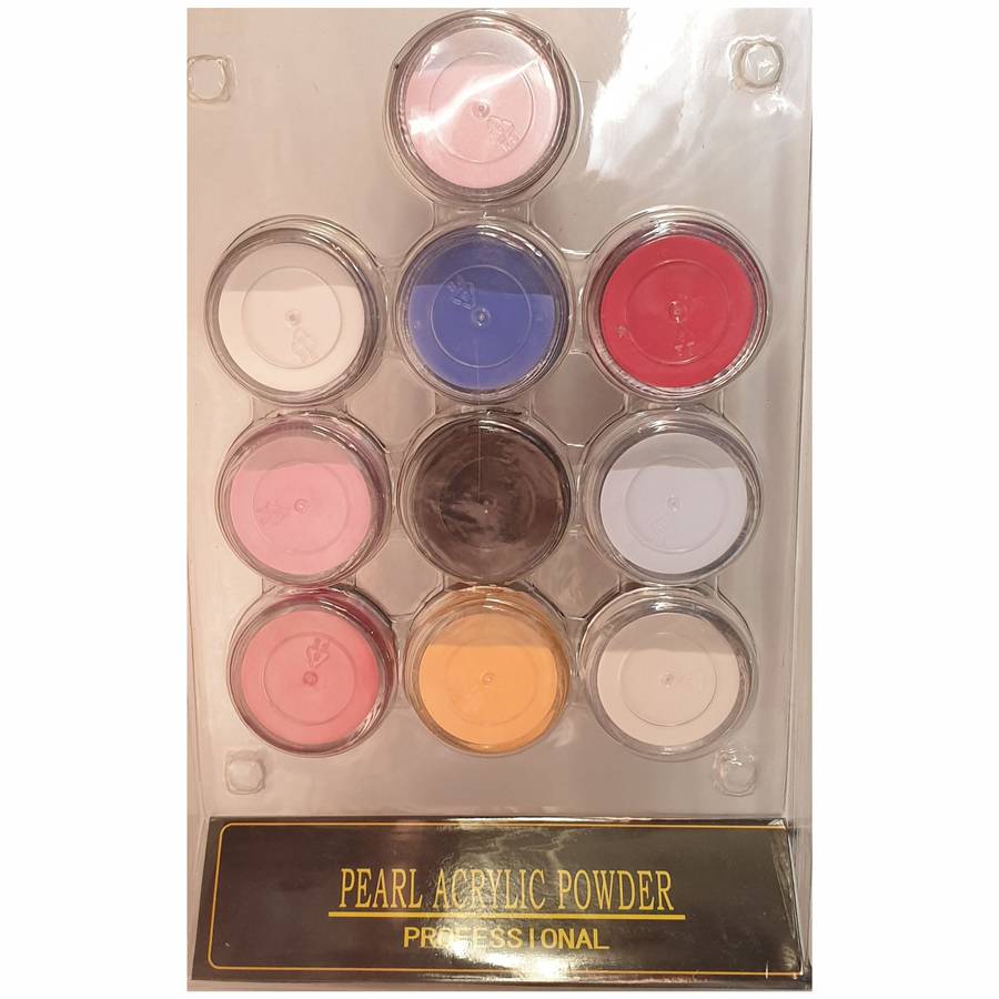 Pearl Acrylic Colour Powder - 10pcs