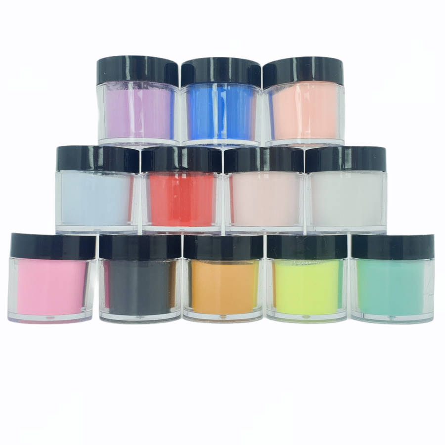 Acrylic Colour Powder - Mix Colours - 12 x 10ml