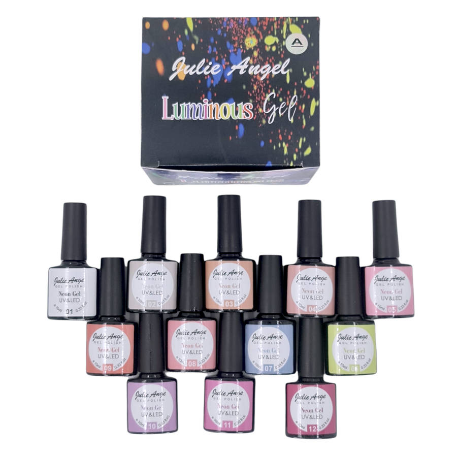 Julie Angel - UV Gel Polish - Luminous - Set A (#1 to #12)