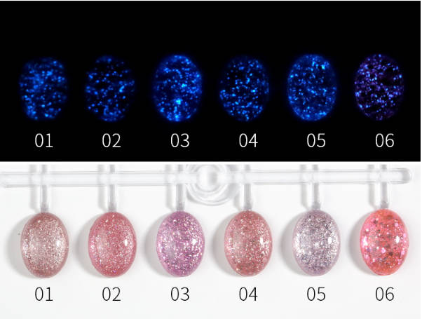 AS - UV Gel Polish - Glow In Dark Glitter - GIDG 05