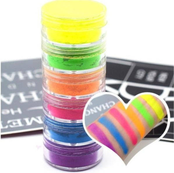 Fluorescent Neon Powder 6pcs