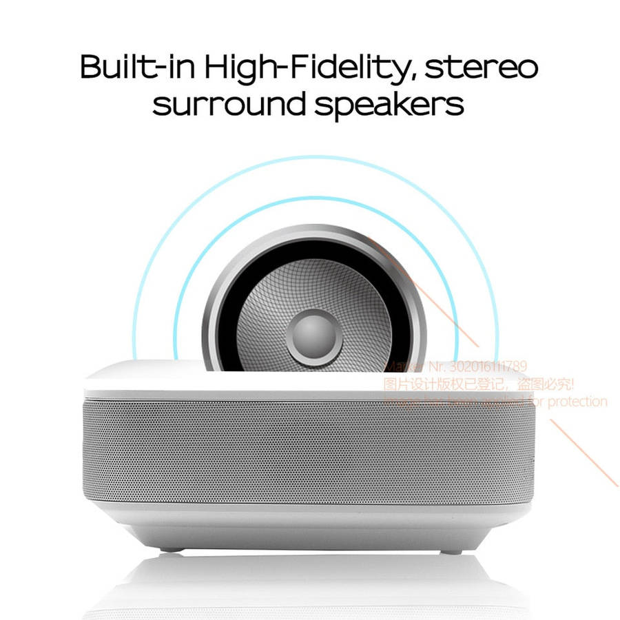 D40W Home Theatre Wireless LED Mini Projector