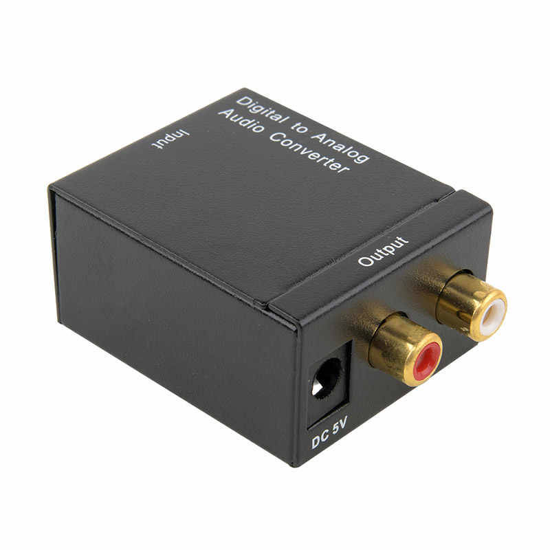 Digital to Analog Audio Converter Adapter for PC DVD Amplifier