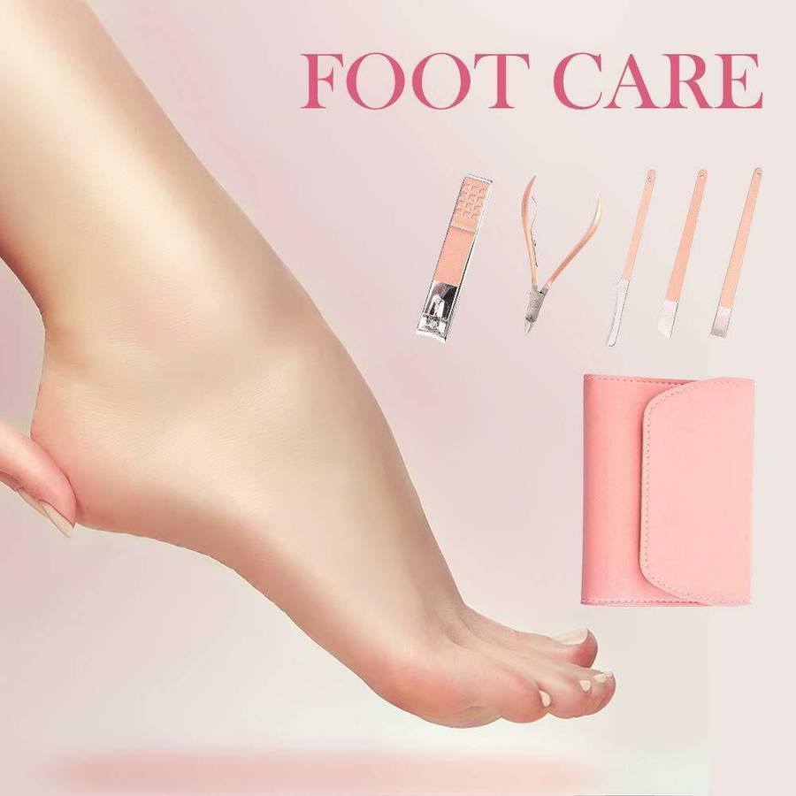 Rose Gold Tool Set Manicure Pedicure Kit-12PCS - Pink