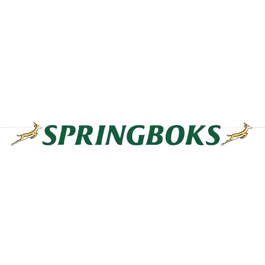 Springbok Themed Paper Banner  2m