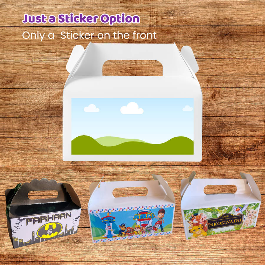 BERRY FIRST PARTY PACK 5 BOXES Personalized Kids Party Favors South Africa