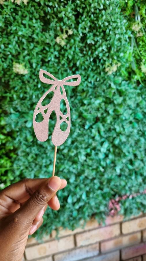BALLET SHOES CUPCAKE MINI TOPPERS