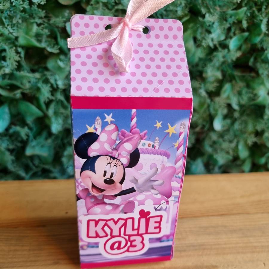 MINNIE MOUSE AND DAISY DUCK MILK BOX PARTY PACKS BOX