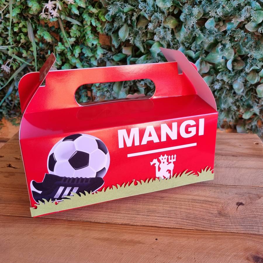 MANCHESTER UNITED PARTY PACK 5 BOXES Personalized Kids Party Favors South Africa