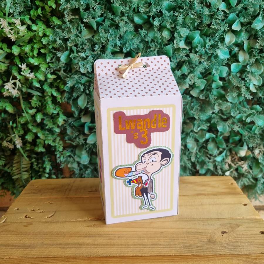 MR BEAN MILK BOX PARTY PACKS BOX Personalized Kids Party Favors South Africa