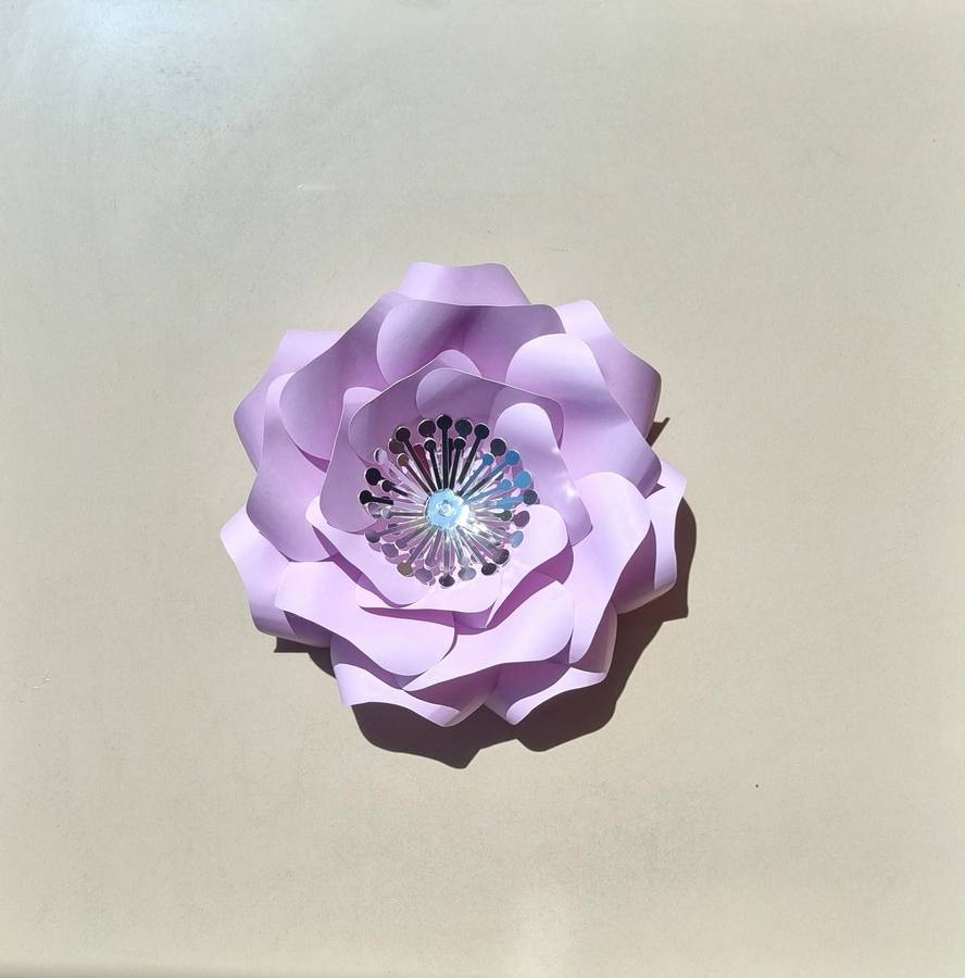 DO IT YOURSELF SINGLE MEDIUM PAPER FLOWER, Nursery paper flowers, nursery decor,  paper flowers b...