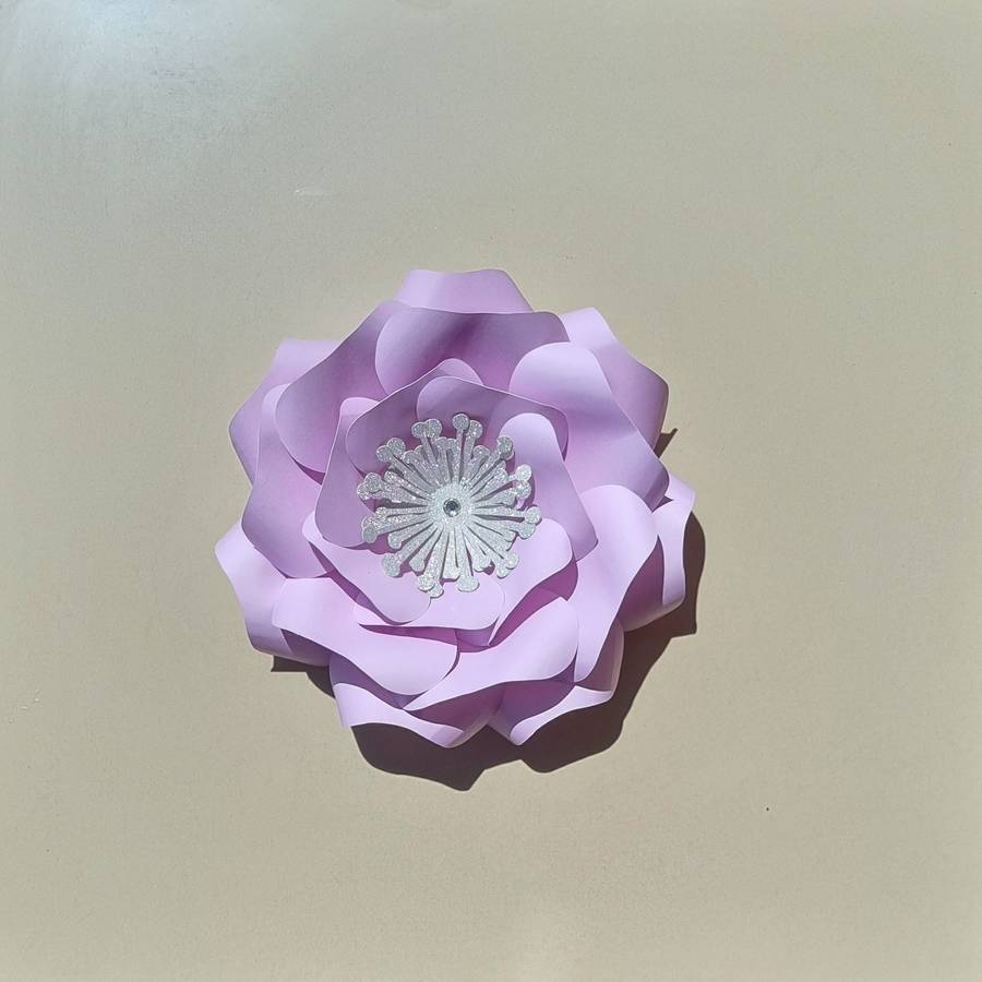 DO IT YOURSELF SINGLE MEDIUM PAPER FLOWER, Nursery paper flowers, nursery decor,  paper flowers b...