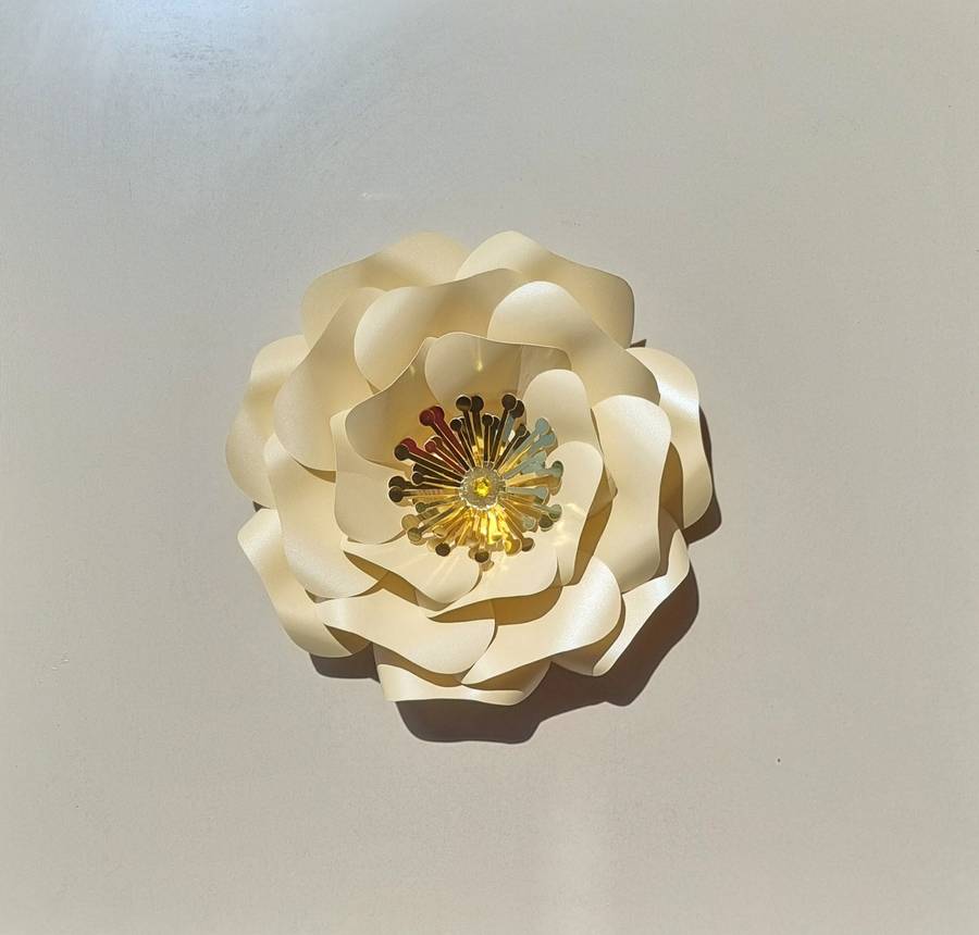 DO IT YOURSELF SINGLE MEDIUM PAPER FLOWER, Nursery paper flowers, nursery decor,  paper flowers b...