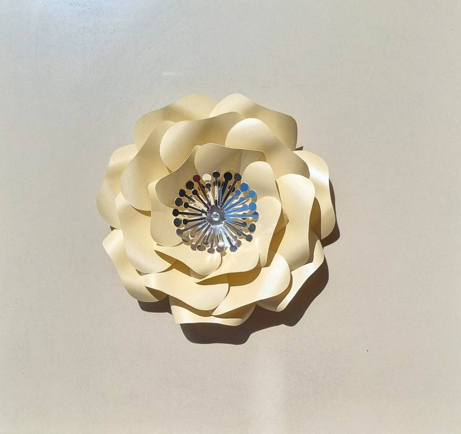 DO IT YOURSELF SINGLE MEDIUM PAPER FLOWER, Nursery paper flowers, nursery decor,  paper flowers b...