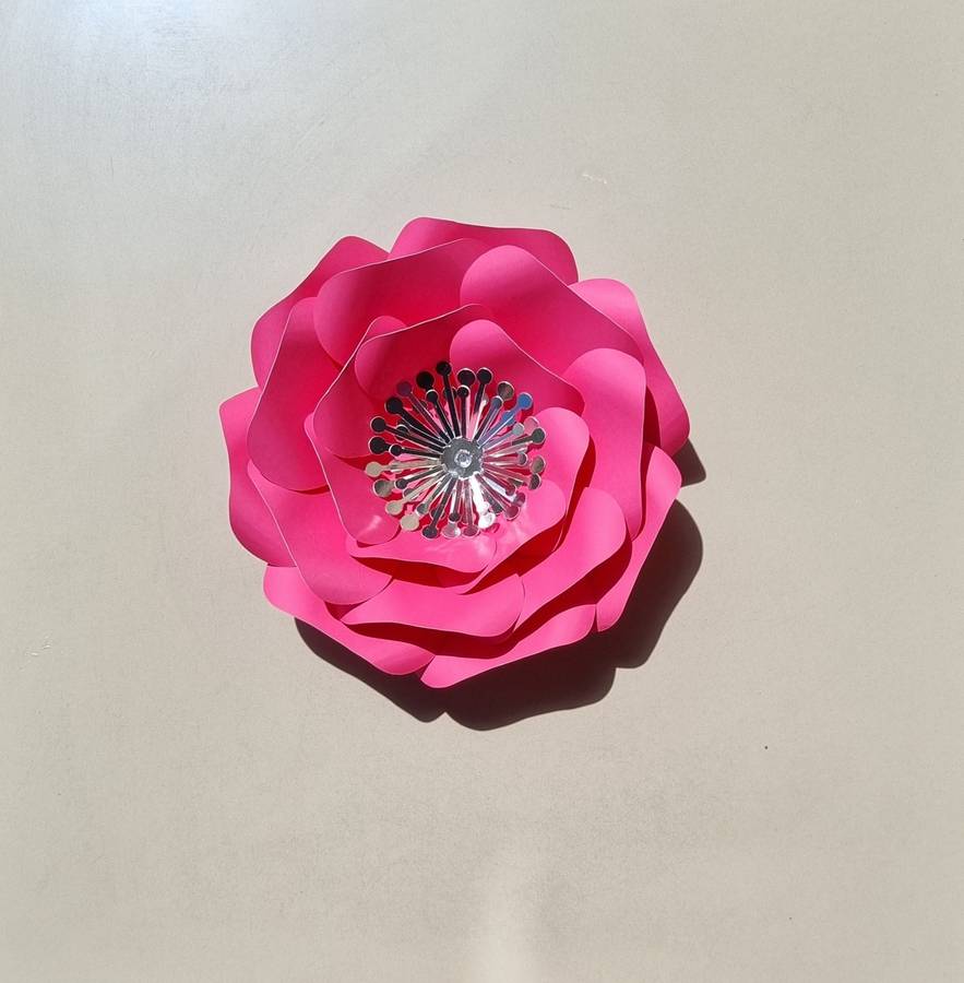 DO IT YOURSELF SINGLE MEDIUM PAPER FLOWER, Nursery paper flowers, nursery decor,  paper flowers b...