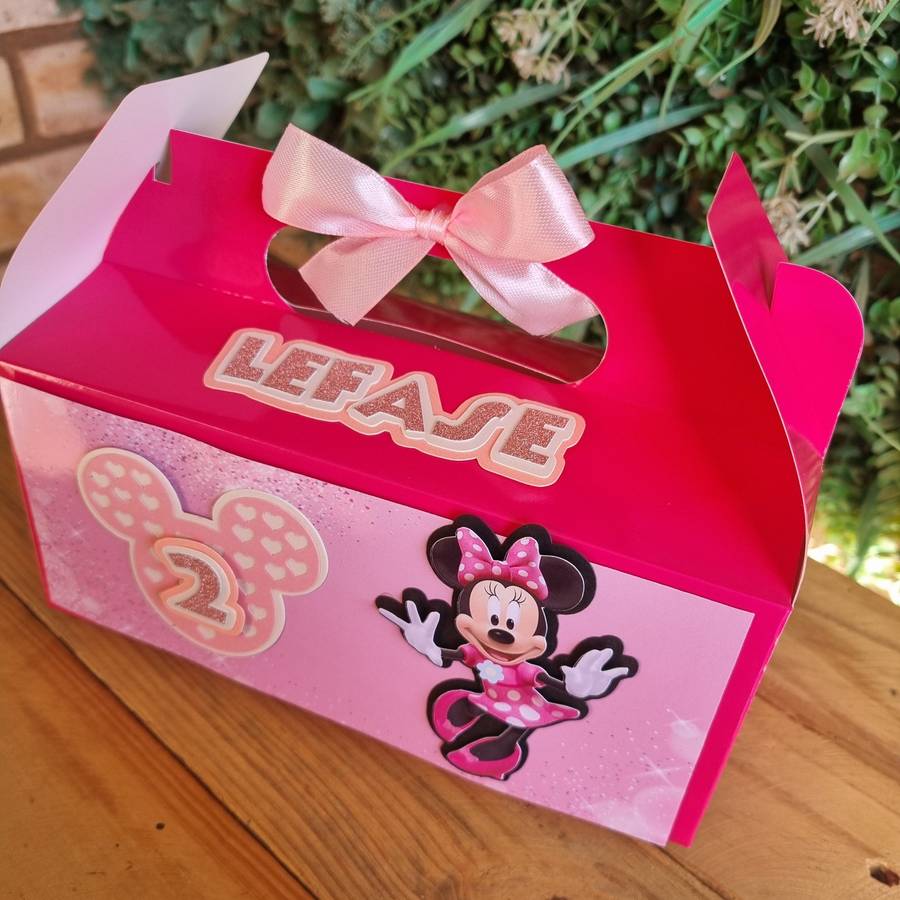 MINNIE MOUSE PARTY PACK PINK AND BLACK 5 BOXES