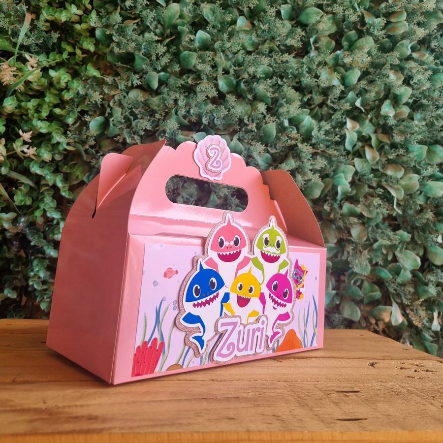 BABY SHARK PARTY PACK 5 BOXES PINK