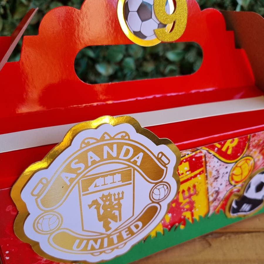 MANCHESTER UNITED PARTY PACK 5 BOXES Personalized Kids Party Favors South Africa