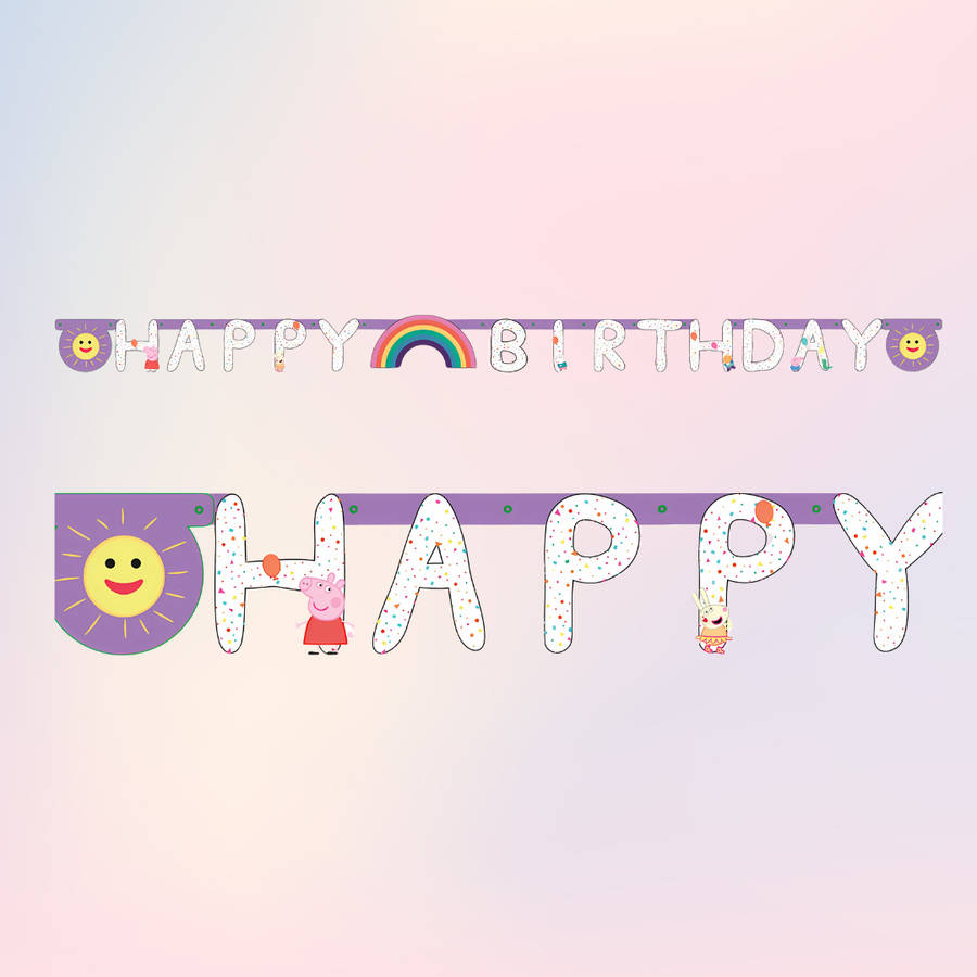 Peppa Pig Paper Banner