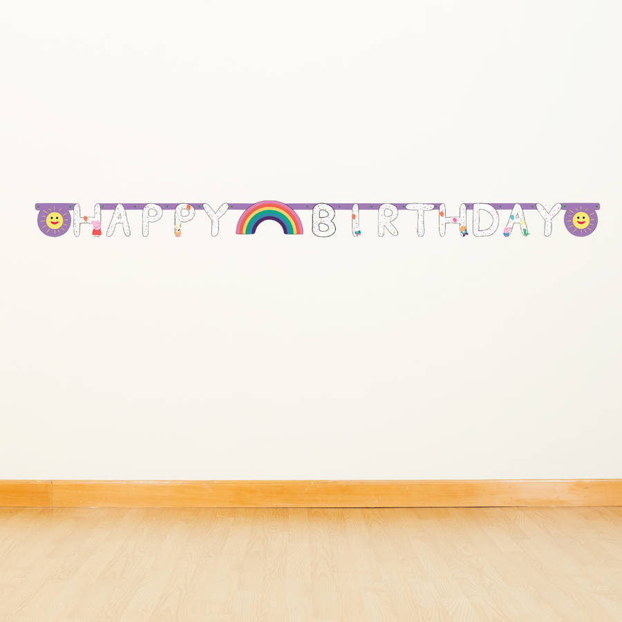 Peppa Pig Paper Banner