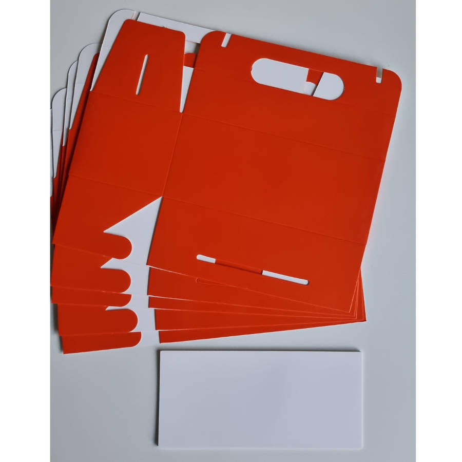 Plain Party Box Pack of 10 Orange