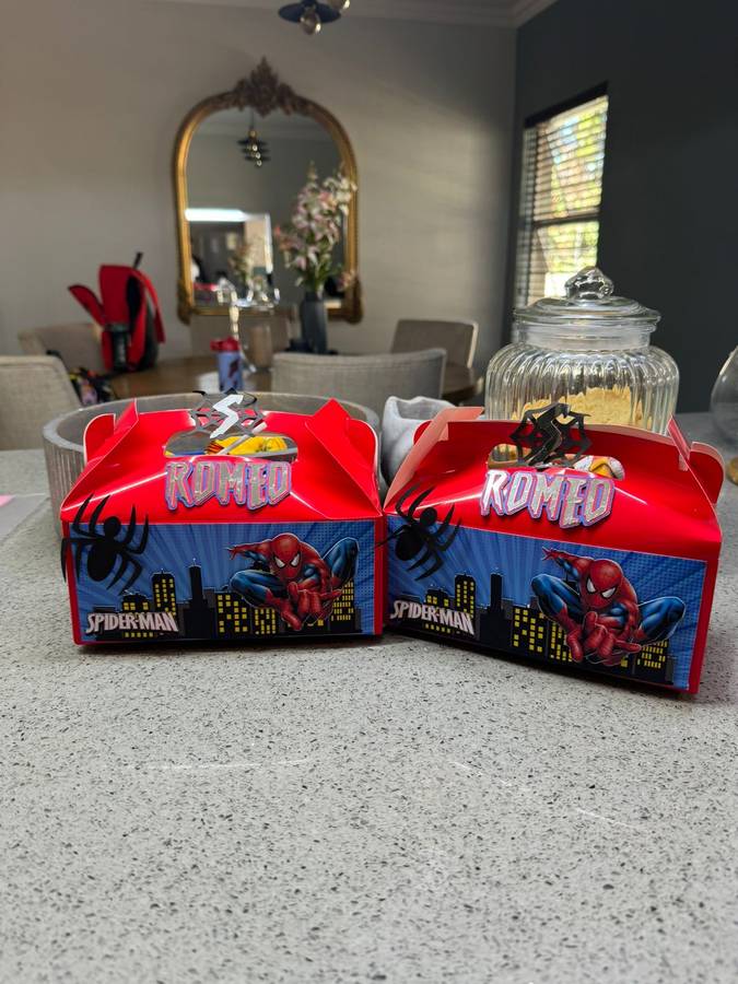 SPIDERMAN RED PARTY PACK 5 BOXES