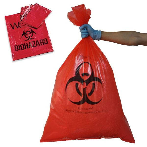 Medical Waste Disposal Bags - 600+420 x 800mm x 60 mic