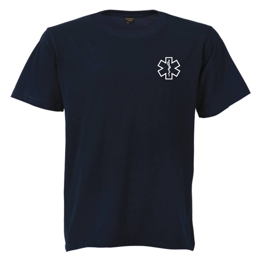 Paramedic/Medic T-Shirt with Reflective Print - Medium / Navy Blue / Paramedic