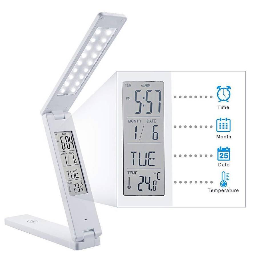 Folding LED table lamp
